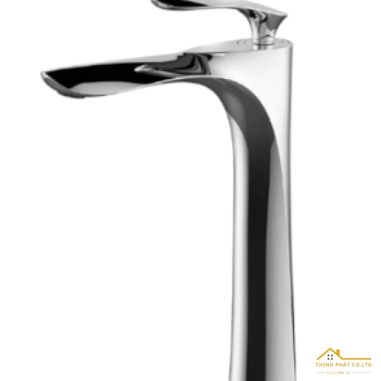 VÒI LAVABO NÓNG LẠNH ĐỒNG THAU MẠ CROME TAY CHIẾC LÁ 30CM MÃ 768T3