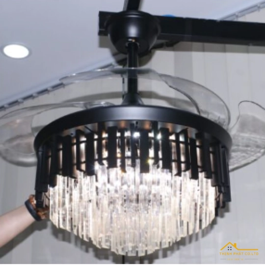 QUẠT TRẦN GIẤU CÁNH ĐÈN PHA LÊ - QVIFA-82