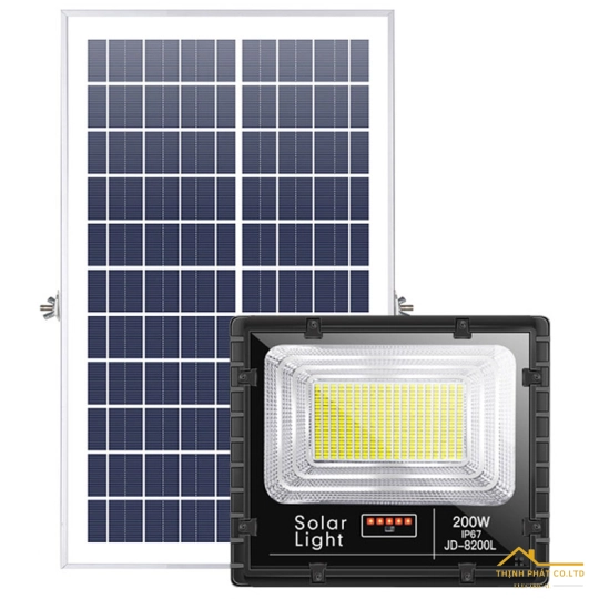 ĐÈN PHA LED NĂNG LƯỢNG MẶT TRỜI 200W JD-8200L JINDIAN
