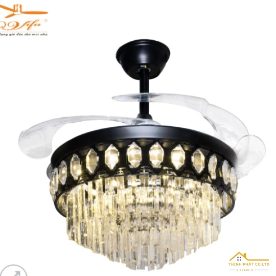 QUẠT TRẦN GIẤU CÁNH ĐÈN PHA LÊ - QVIFA-83