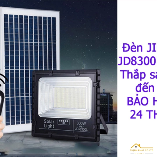 ĐÈN PHA LED NĂNG LƯỢNG MẶT TRỜI 300W JD-8300L JINDIAN