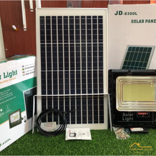 ĐÈN PHA LED NĂNG LƯỢNG MẶT TRỜI 300W JD-8300L JINDIAN