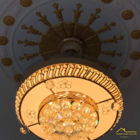QUẠT TRẦN GIẤU CÁNH ĐÈN PHA LÊ - QVIFA-87
