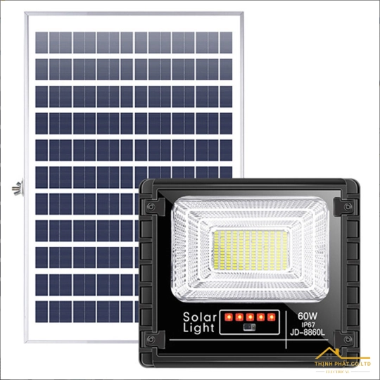 ĐÈN PHA LED NĂNG LƯỢNG MẶT TRỜI 60W JD-8860L JINDIAN