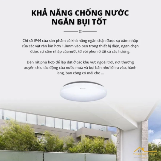 ĐÈN LED ỐP TRẦN CẢM BIẾN VÀ CHỐNG THẤM 18W
