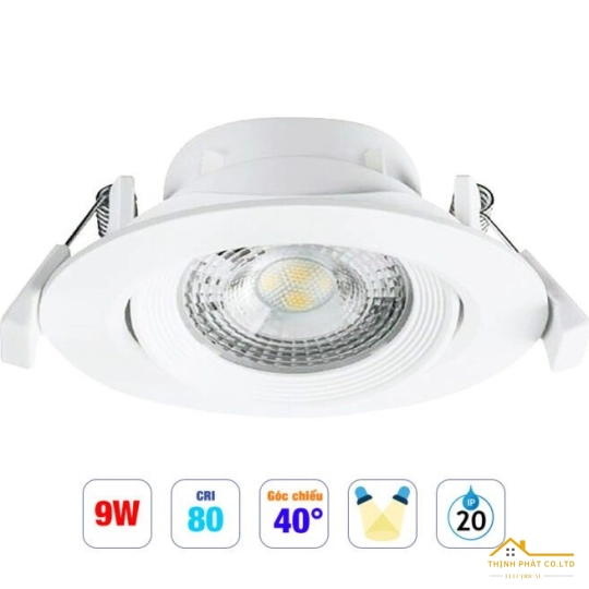 ĐÈN ĐIỀU CHỈNH GÓC 9W