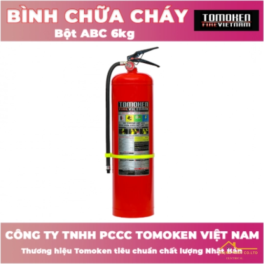BÌNH CHỮA CHÁY XÁCH TAY BỘT ABC 6KG - TOMOKEN