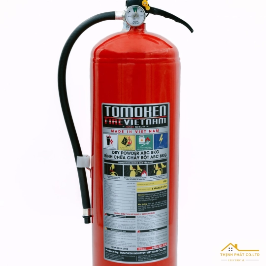 BÌNH CHỮA CHÁY XÁCH TAY BỘT ABC 8KG - TOMOKEN