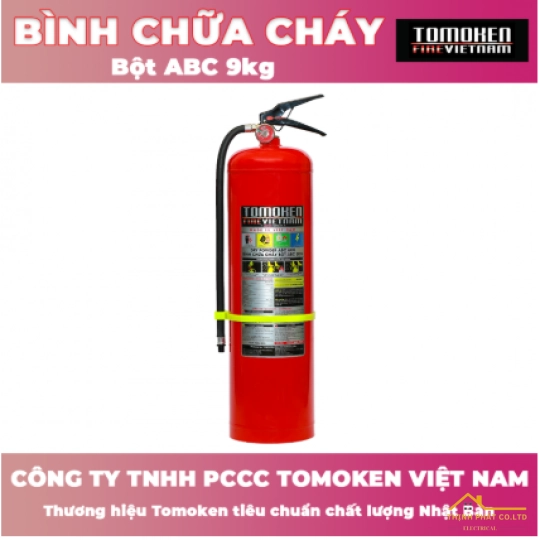 BÌNH CHỮA CHÁY XÁCH TAY BỘT ABC 9KG - TOMOKEN