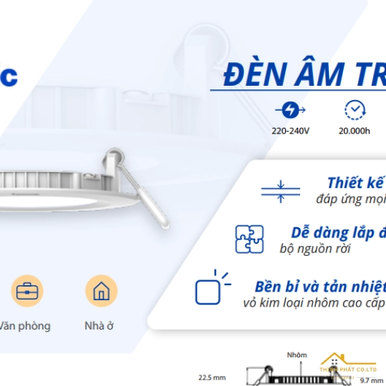 ĐÈN ÂM TRẦN EZ-M PANASONIC 6W