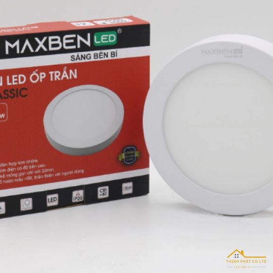 ĐÈN LED ỐP TRẦN TRÒN MAXBEN CLASSIC 12W - OP-MB-CLT-12