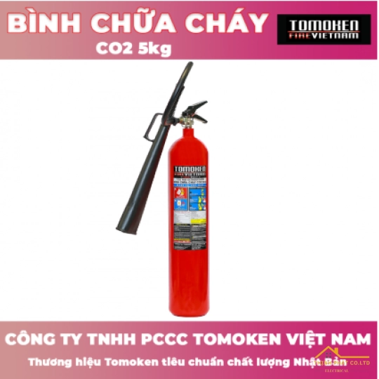 BÌNH CHỮA CHÁY XÁCH TAY CO2 5KG - TOMOKEN