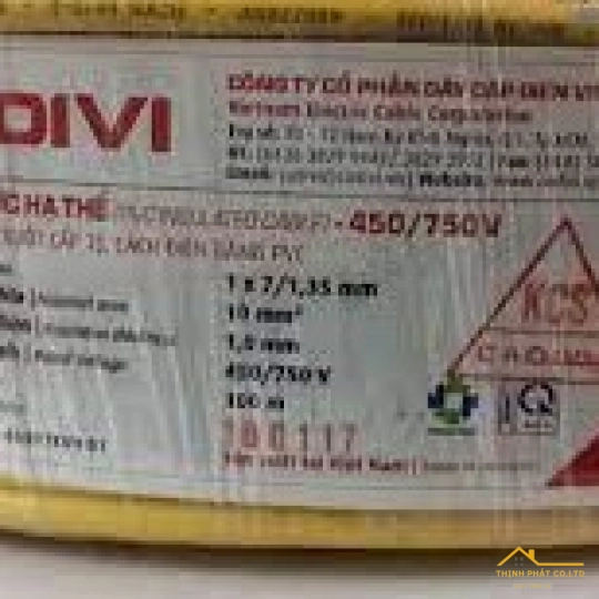 Dây điện 1 lõi Cadivi CV-10 mm² – 0.6/1KV