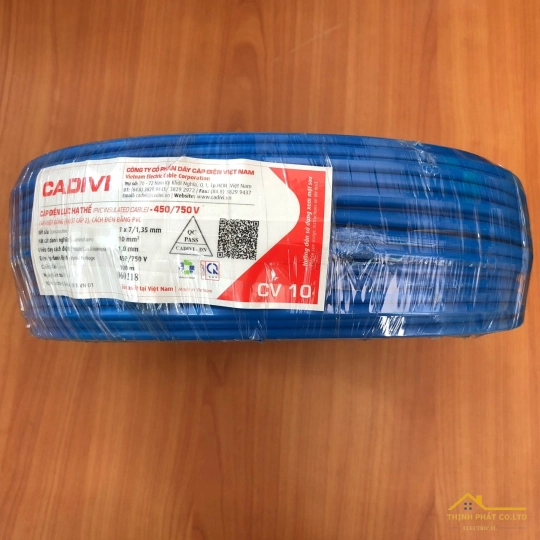Dây điện 1 lõi Cadivi CV-10 mm² – 0.6/1KV