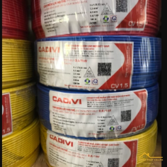 Dây điện 1 lõi Cadivi CV-1.5 mm² – 0.6/1KV