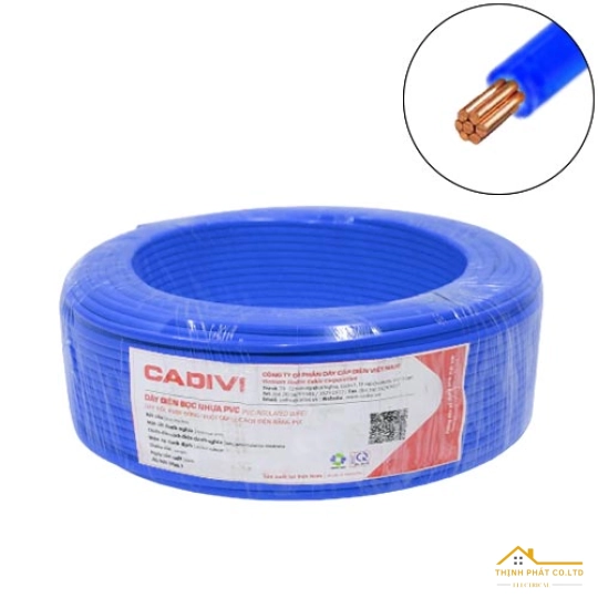 Dây điện 1 lõi Cadivi CV-2.5 mm² – 0.6/1KV