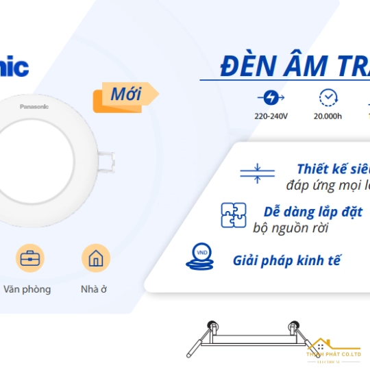 ĐÈN ÂM TRẦN EZ-P PANASONIC 9W