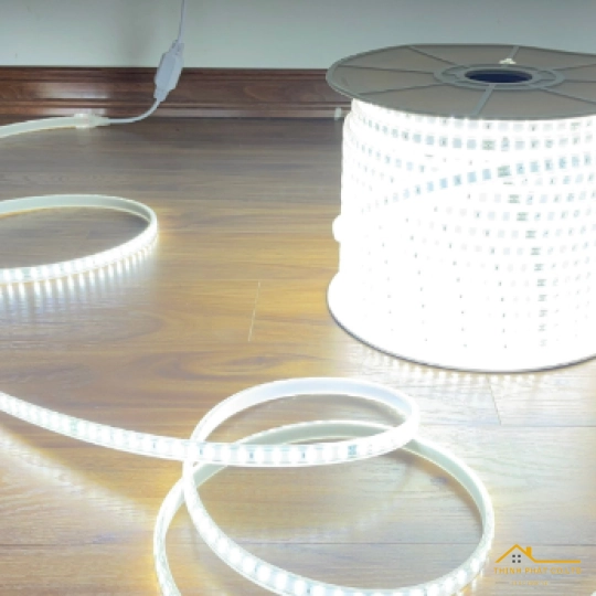 ĐÈN LED DÂY 220V HAPPY 2 HÀNG BÓNG LED 2835 11W/M - MAXBEN - LD2-MB-HP-2835-180B-T