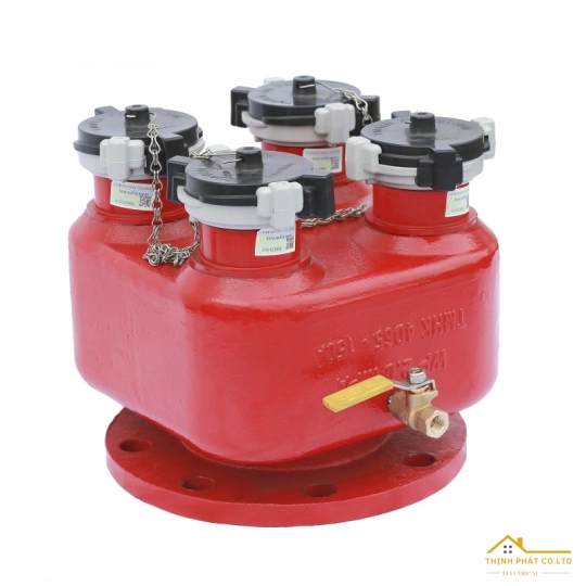 ĐẦU TRỤ TIẾP NƯỚC 4 NGÃ DN65 4DN65XDN150  - TMHK-4D65-150A