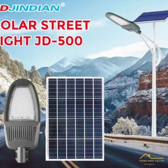 ĐÈN ĐƯỜNG NĂNG LƯỢNG MẶT TRỜI  500W JINDIAN JD-500