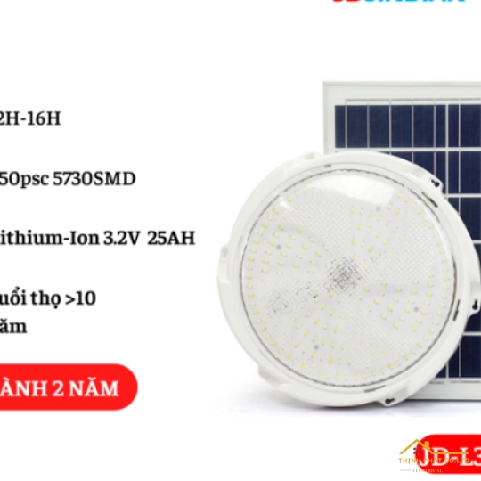 ĐÈN ỐP TRẦN NĂNG LƯỢNG MẶT TRỜI 300W JD-L300 JINDIAN