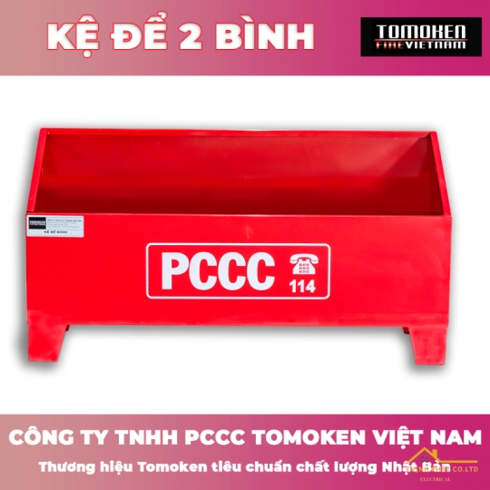 KỆ ĐỂ 2 BÌNH CHỮA CHÁY TOMOKEN