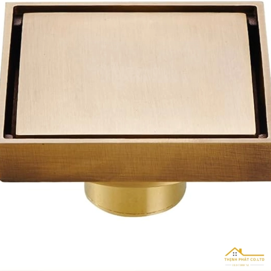 PHỄU THOÁT SÀN CAO CẤP LR-11V MÀU ĐỒNG