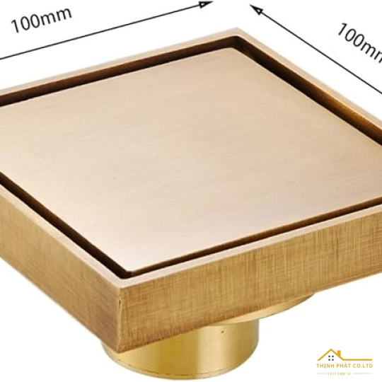 PHỄU THOÁT SÀN CAO CẤP LR-11V MÀU ĐỒNG