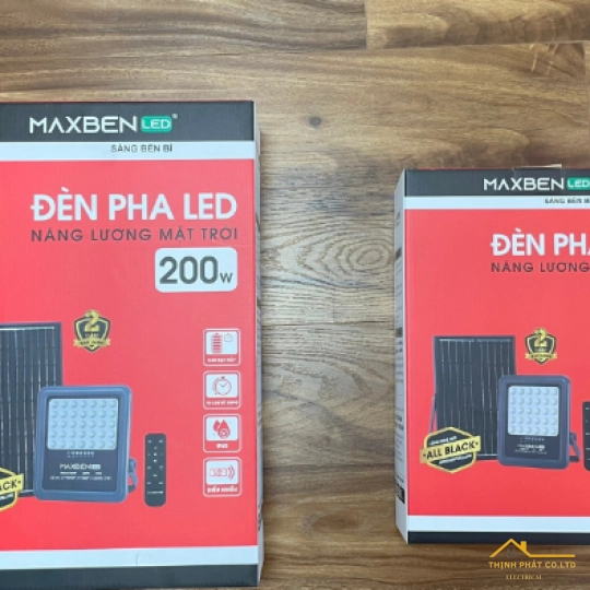 ĐÈN LED PHA NĂNG LƯỢNG MẶT TRỜI 100W - MAXBEN - PH-MB-NLMT-100