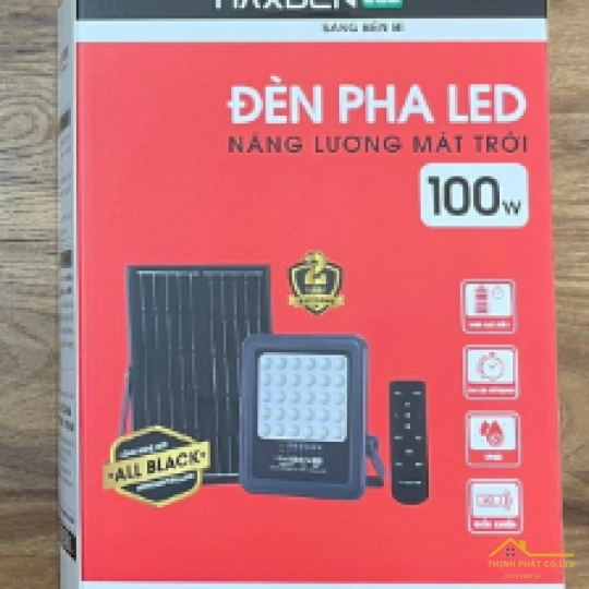 ĐÈN LED PHA NĂNG LƯỢNG MẶT TRỜI 100W - MAXBEN - PH-MB-NLMT-100