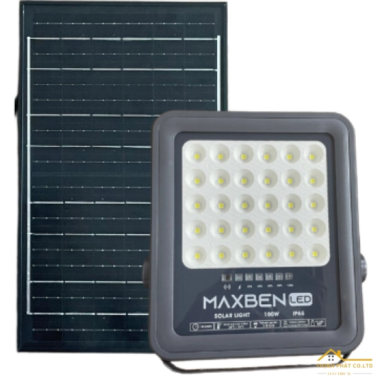 ĐÈN LED PHA NĂNG LƯỢNG MẶT TRỜI 100W - MAXBEN - PH-MB-NLMT-100