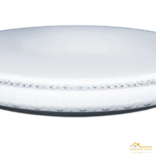 ĐÈN LED ỐP TRẦN PHA LÊ 3 MÀU 36W VIỀN TRẮNG - KOSOOM - OP-KS-PLT-36-DM