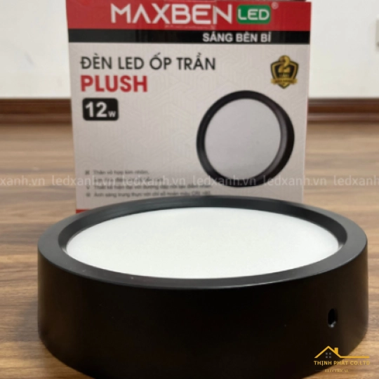 ĐÈN LED ỐP TRẦN PLUSH MAXBEN TRÒN 12W - OP-MB-PLTD-12/ OP-MB-PLTD-12-DM
