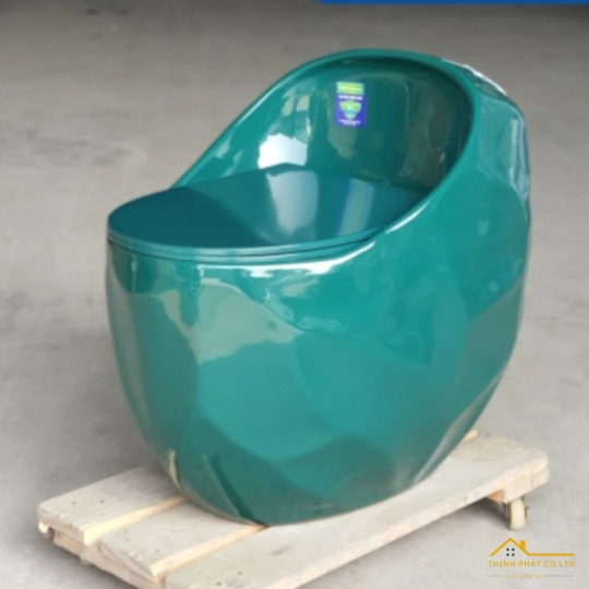 BỒN CẦU TRỨNG HẠT LẠC XANH RÊU SA2222