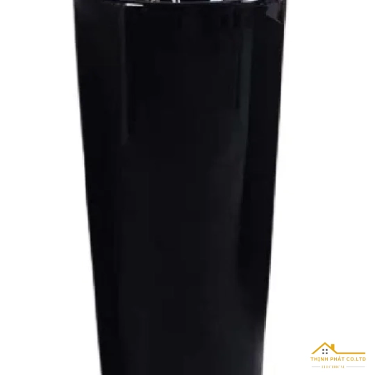 LAVABO TRỤ ĐỨNG TRÒN ĐEN SA5134