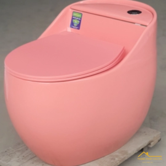 BỒN CẦU TRỨNG 1 KHỐI HỒNG SA9245