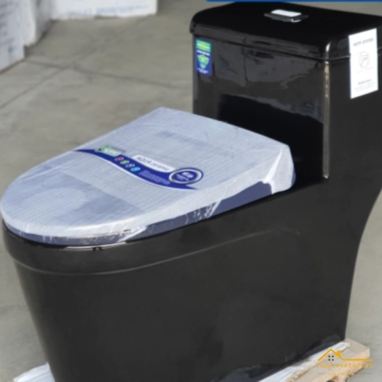 BỒN CẦU 1 KHỐI ĐEN BÓNG SA9267