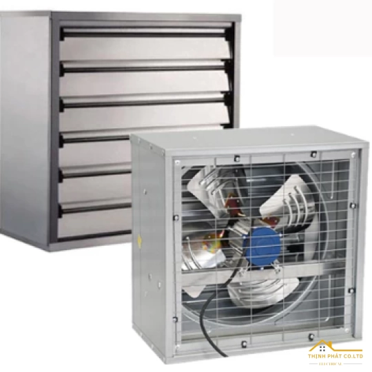 QUẠT THÔNG GIÓ VUÔNG TMG-700 370W/220V WING KHUNG THÉP 1MM