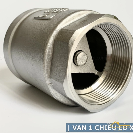 VAN MỘT CHIỀU LÒ XO REN INOX (15-50)