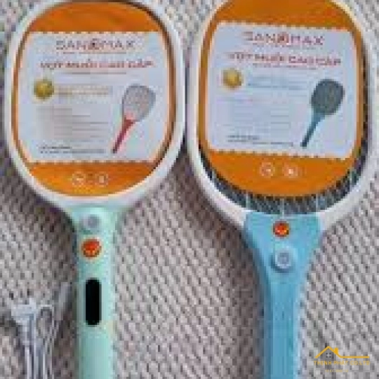 VỢT MUỖI CÓ DÂY SẠC SANOMAX - MAX 68
