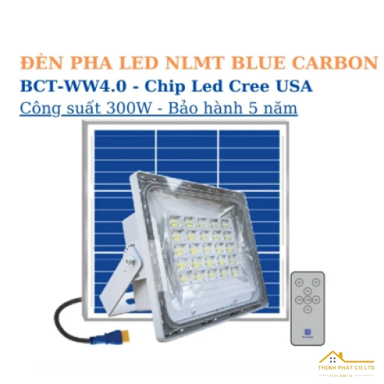 ĐÈN PHA NĂNG LƯỢNG MẶT TRỜI 300W - BTC-WW4.0 BLUE CARBON 
