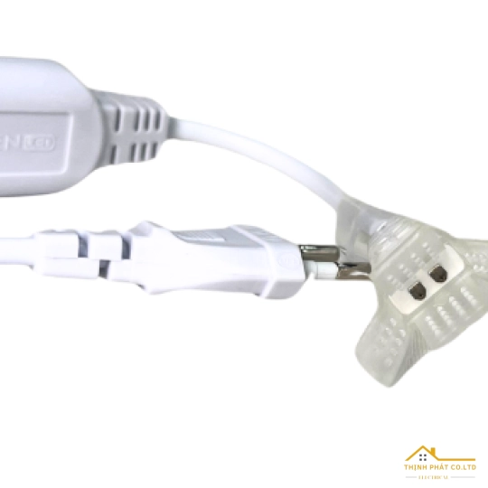 PHỤ KIỆN ZẮC CẮM NGUỒN LED DÂY HAPPY AC 220V 8A - MAXBEN - PK-MB-ZN-HP-2835-120b