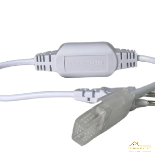 PHỤ KIỆN ZẮC CẮM NGUỒN LED DÂY HAPPY AC 220V 8A - MAXBEN - PK-MB-ZN-HP-2835-120b
